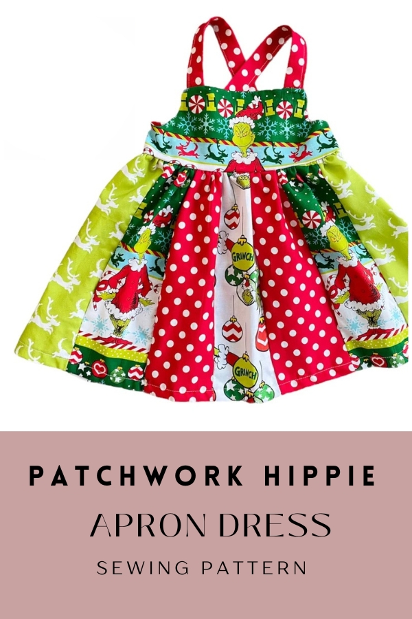 Patchwork Hippie Apron Dress sewing pattern (Sizes 2-8)
