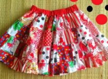 Scrap Skirt FREE sewing pattern (2-3 years)