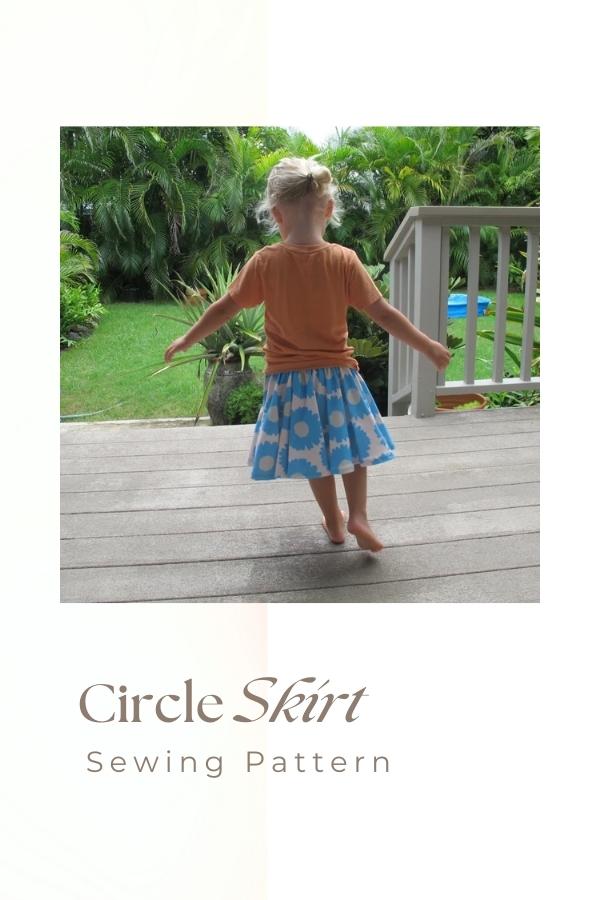 Circle Skirt sewing pattern (6-12mths to 6yrs)