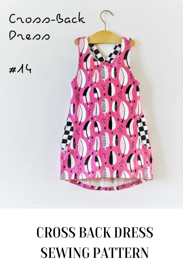 Cross Back Dress sewing pattern (Premie to 5/6T)