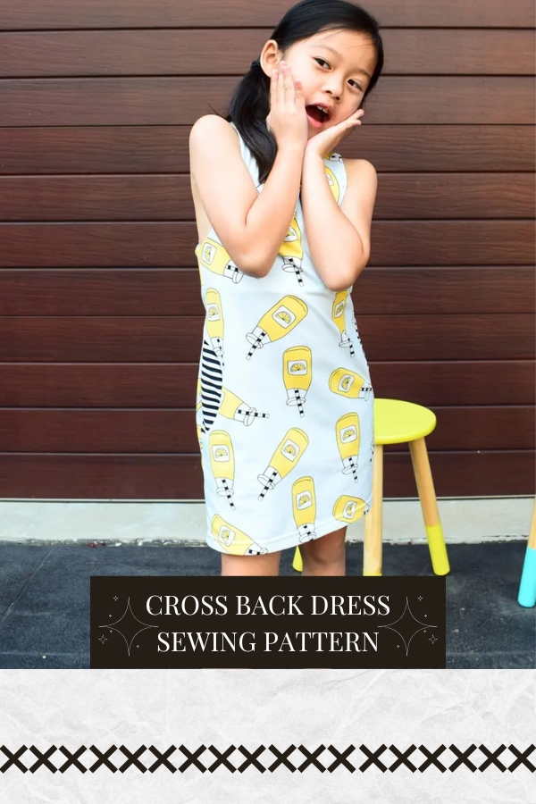 Cross Back Dress sewing pattern (Premie to 5/6T)