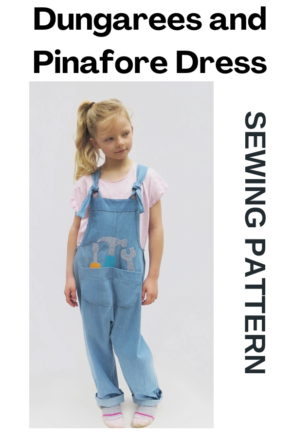 Girls Pinafore dress/dungaree sewing pattern