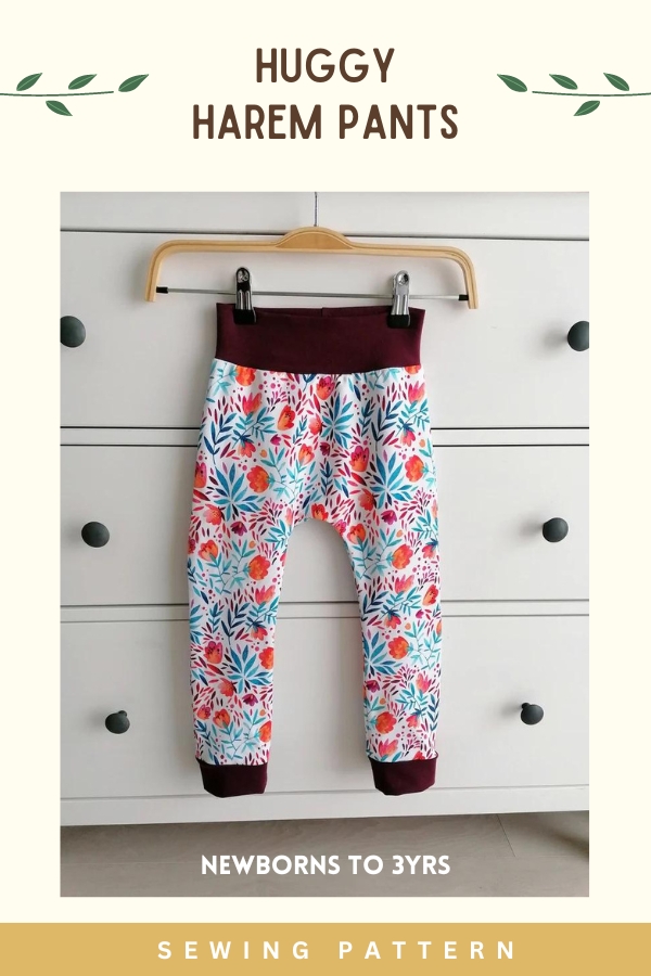 Huggy Harem Pants sewing pattern (Newborns to 3yrs)