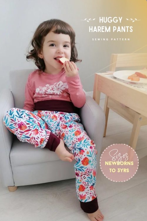 Huggy Harem Pants sewing pattern (Newborns to 3yrs) Sew Modern Kids