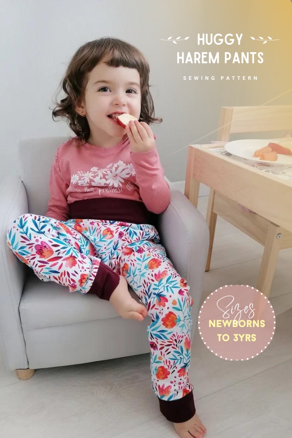 Huggy Harem Pants sewing pattern (Newborns to 3yrs) - Sew Modern Kids