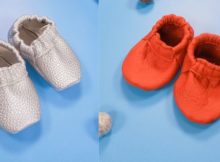 Leather Baby Shoes FREE sewing pattern