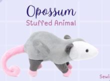 Opossum Stuffed Animal sewing pattern