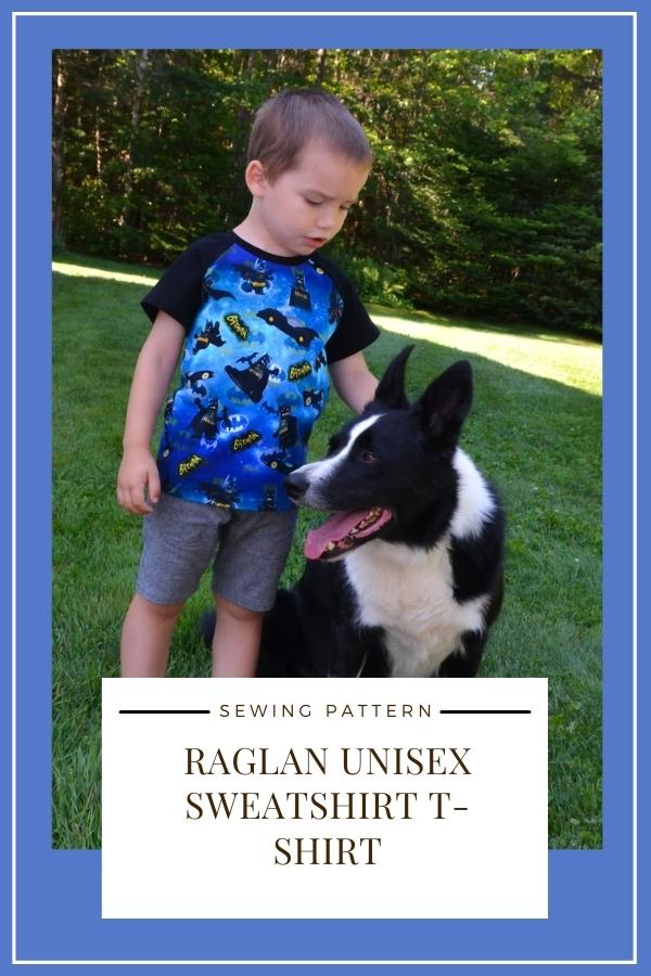 Raglan Unisex Sweatshirt T-Shirt sewing pattern (0-10 years)
