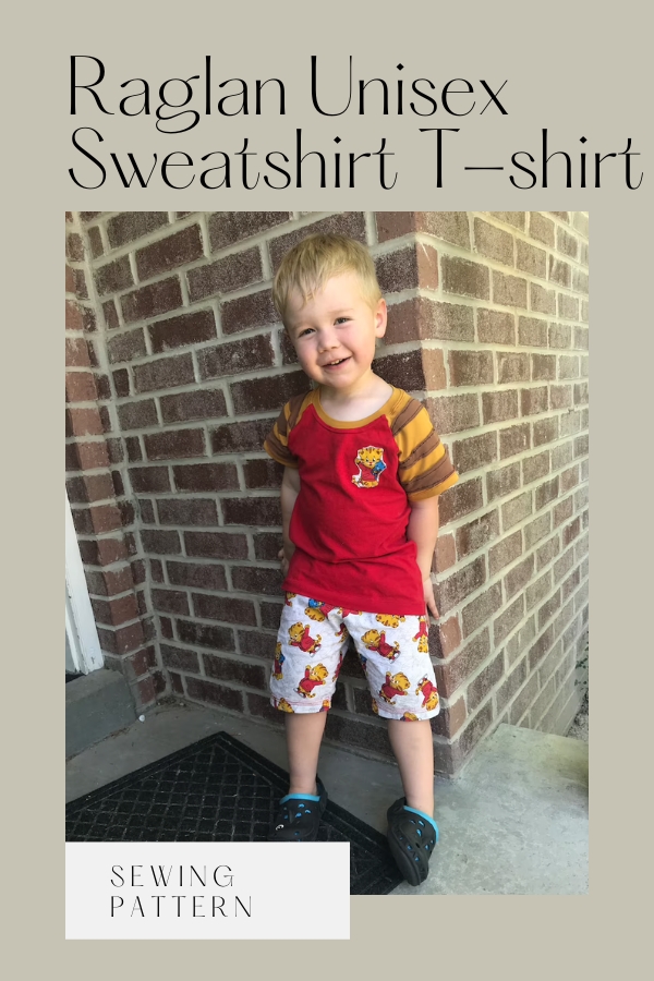 Raglan Unisex Sweatshirt T-Shirt sewing pattern (0-10 years)