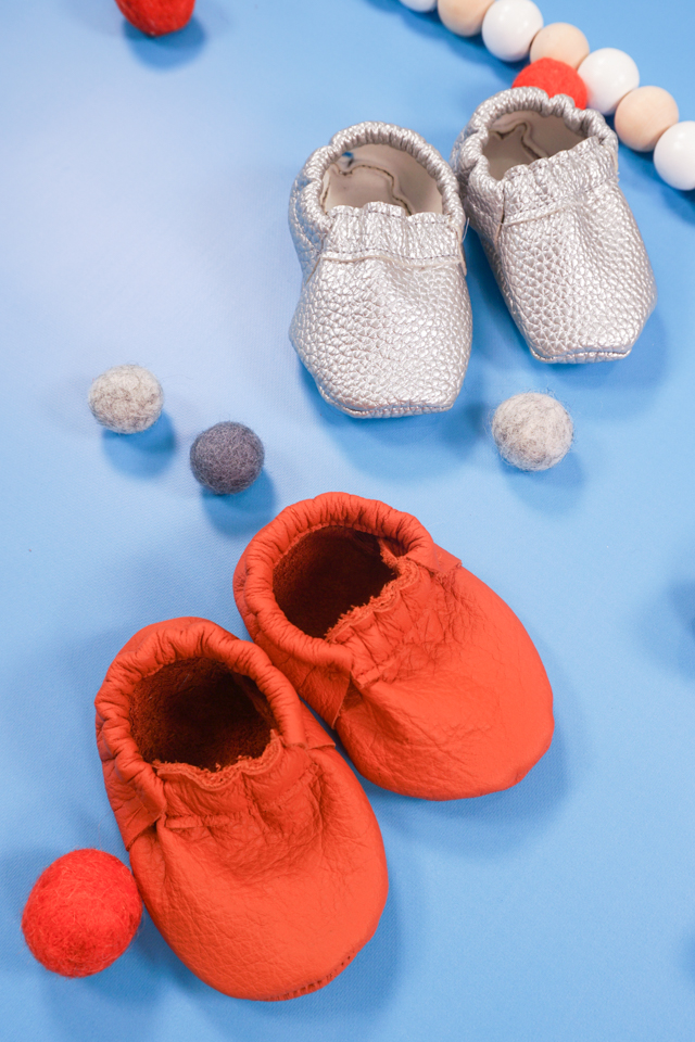 Leather Baby Shoes FREE sewing pattern