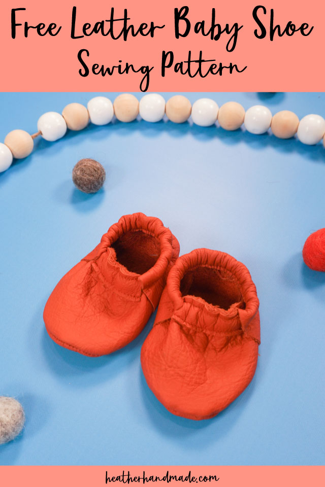 Leather Baby Shoes FREE sewing pattern (with video)