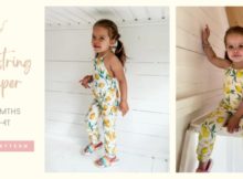 Drawstring Romper sewing pattern (0-3mths to 3T-4T)