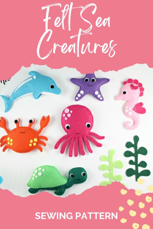 Felt Sea Creatures sewing pattern