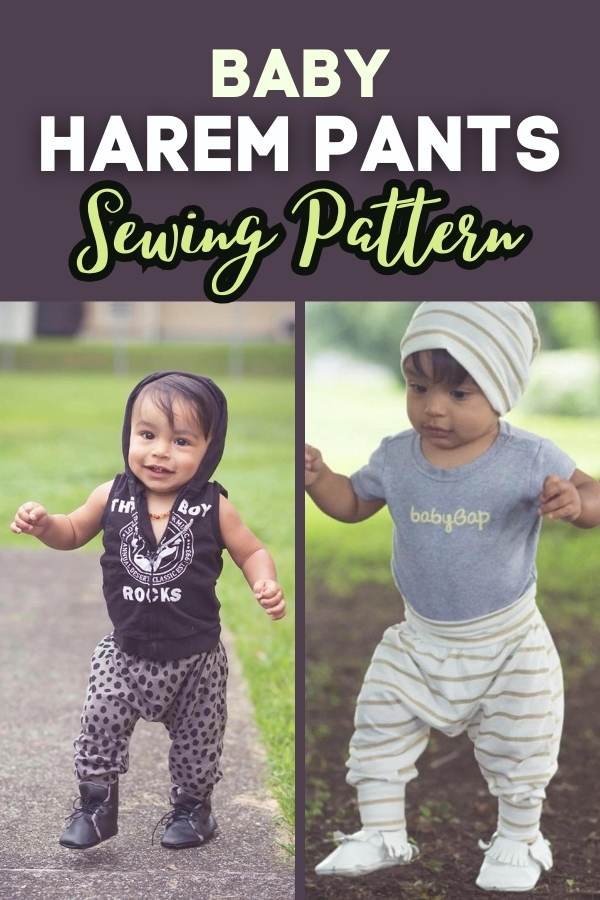 Harem Pants sewing pattern (0-6mths to 4-5yrs)
