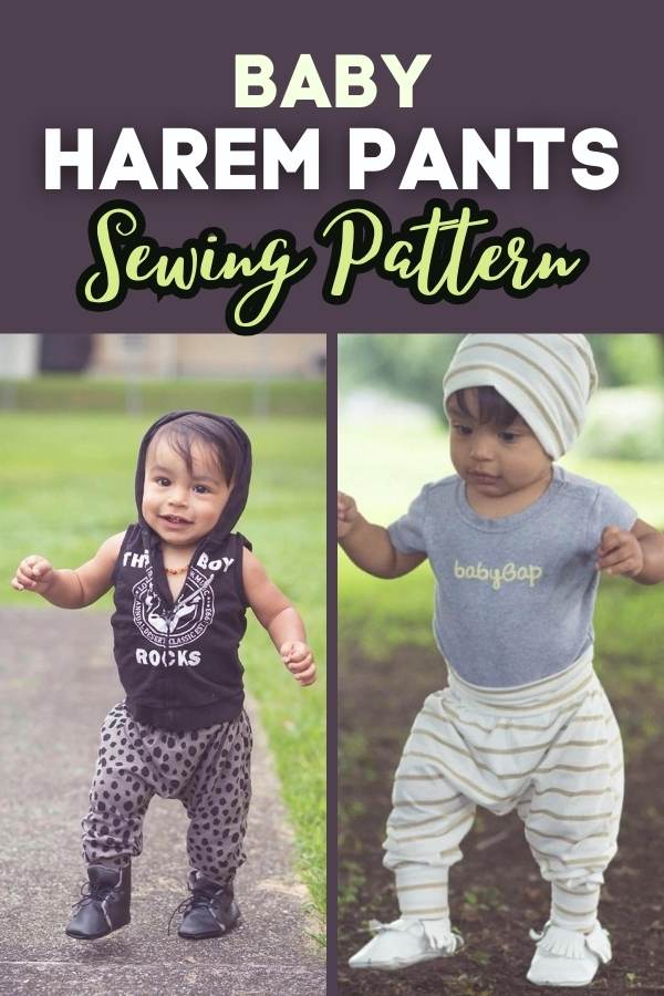 Harem Pants sewing pattern (0-6mths to 4-5yrs) - Sew Modern Kids