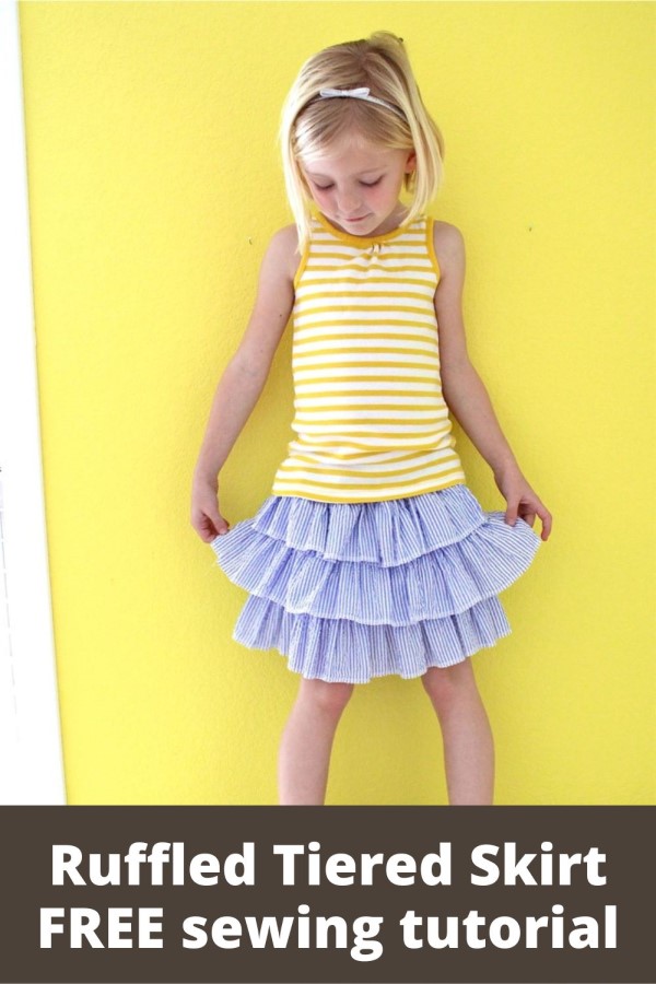 Ruffled Tiered Skirt FREE sewing tutorial