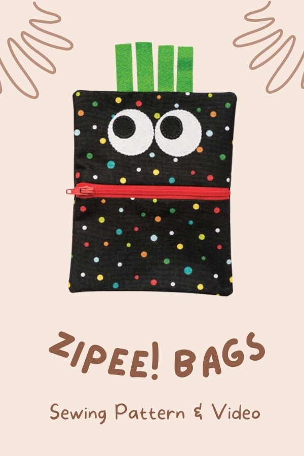 Zippee! Bags sewing pattern or video
