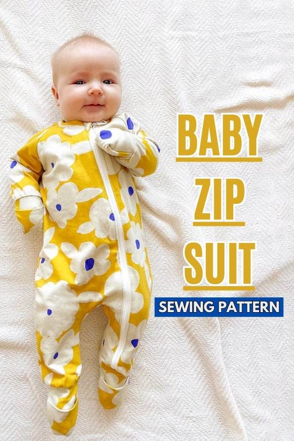 Baby Zip Suit sewing pattern (Preemie to 6yrs)