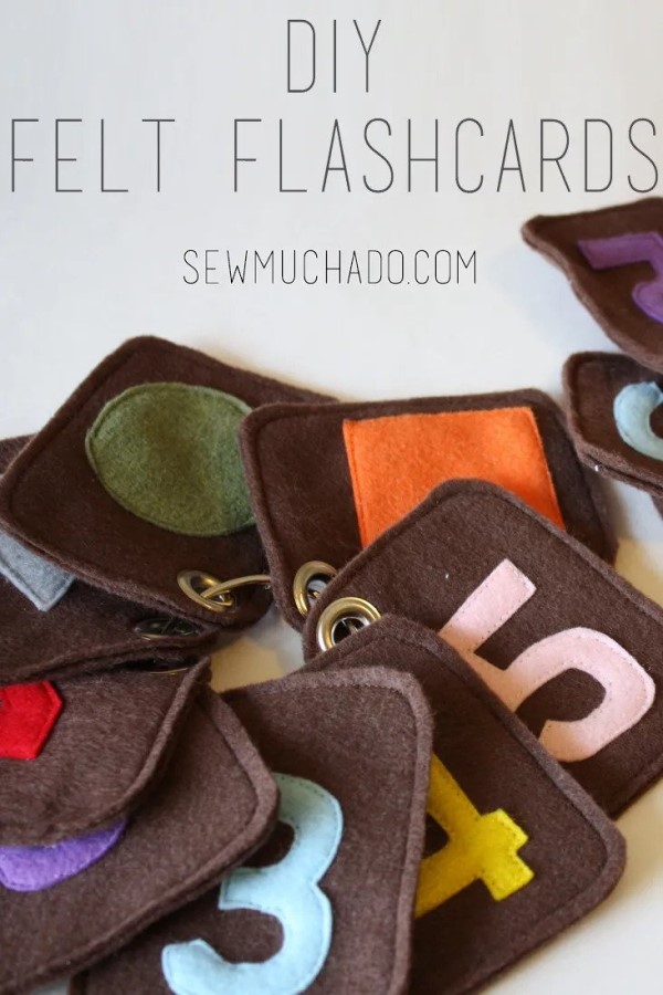 Felt Flash Cards or Memory Game FREE sewing pattern