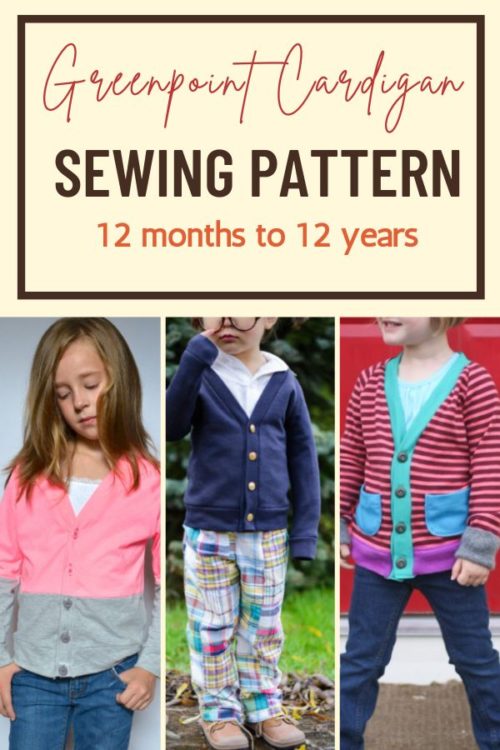 Greenpoint Cardigan sewing pattern (12mths to 12yrs) - Sew Modern Kids