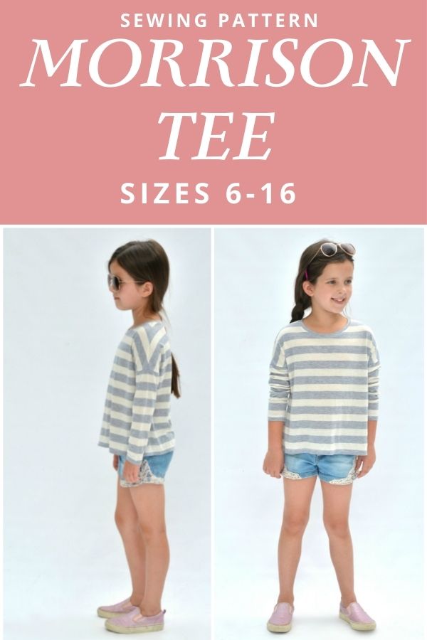 Morrison Tee sewing pattern (Sizes 6-16)