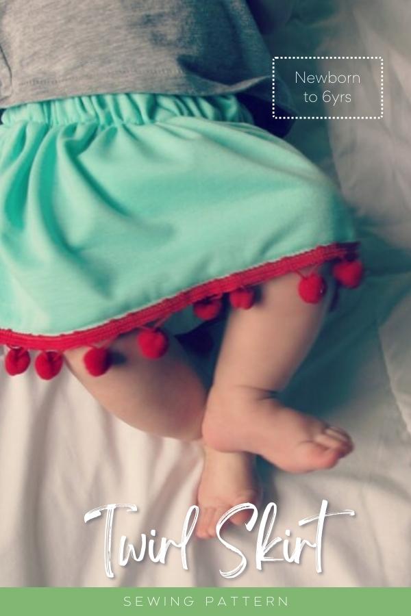 Twirl Skirt sewing pattern (0mths to 6yrs)