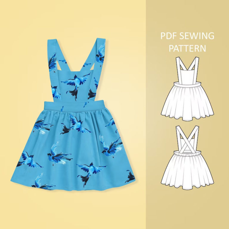 Easy Baby and Toddler Pinafore Dress sewing pattern 0mths 6yrs Sew