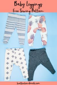 Baby Leggings FREE sewing pattern (3 to 18 months) + video - Sew Modern ...