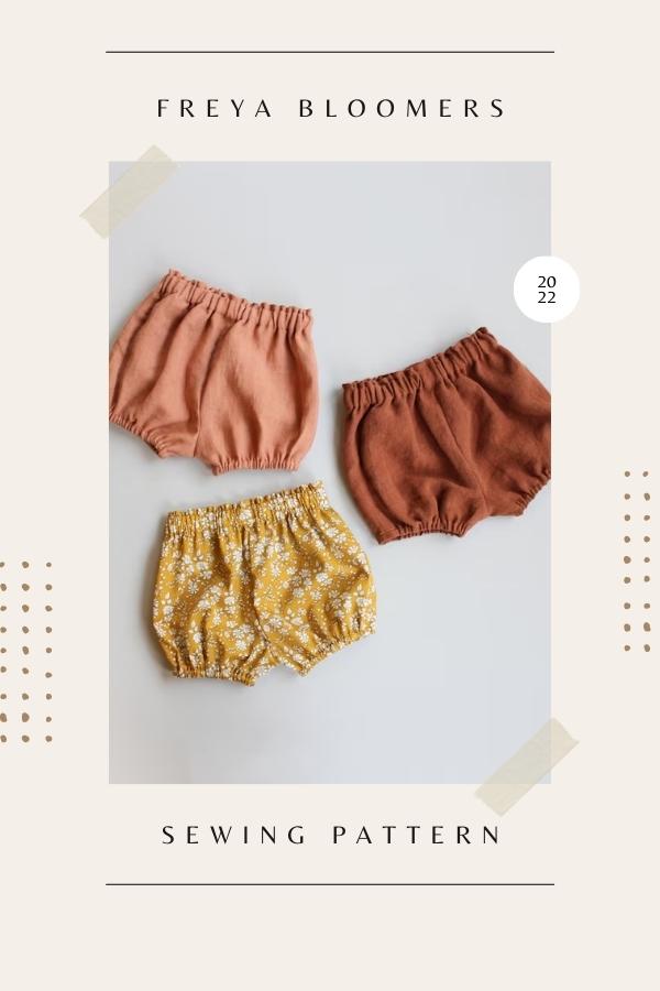 Freya Bloomers sewing pattern (0-3mths to 5-6yrs)