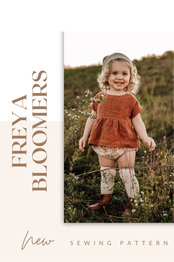 Freya Bloomers sewing pattern (0-3mths to 5-6yrs)