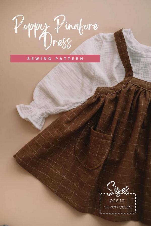 Poppy Pinafore Dress sewing pattern (1-7 years)