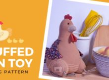 Stuffed Hen Toy sewing pattern