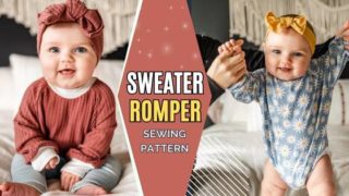 Sweater Romper sewing pattern (0-3mths to 18-24mths)