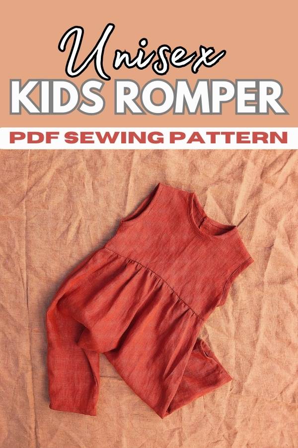 Unisex Kids Romper sewing pattern (Newborn to 5/6 years)