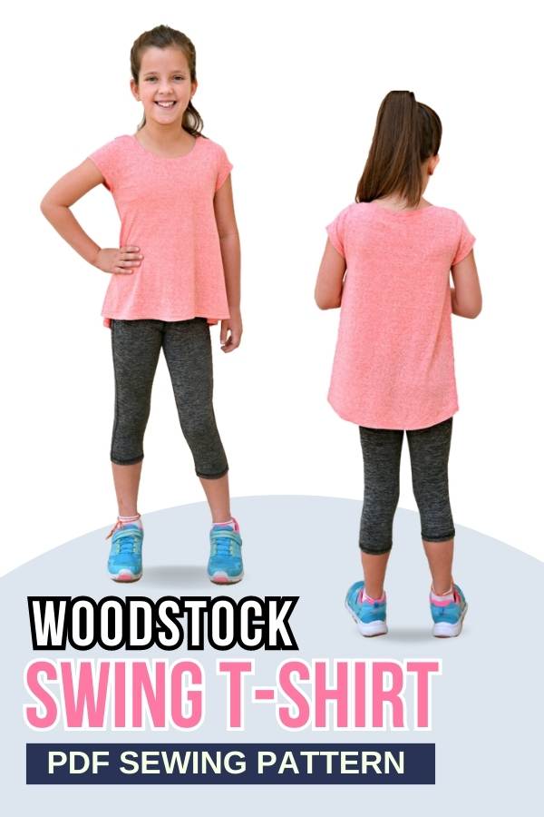 Woodstock Swing T-Shirt sewing pattern (Sizes 6 to 16)