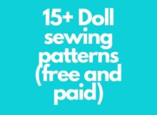 15+ Doll sewing patterns (free and paid)
