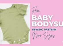 Baby Bodysuit free sewing pattern