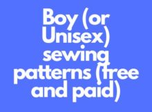 Boy (or Unisex) sewing patterns (free and paid)