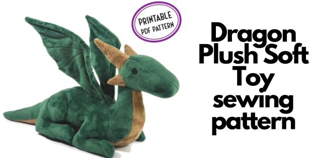 Dragon Plush Soft Toy sewing pattern