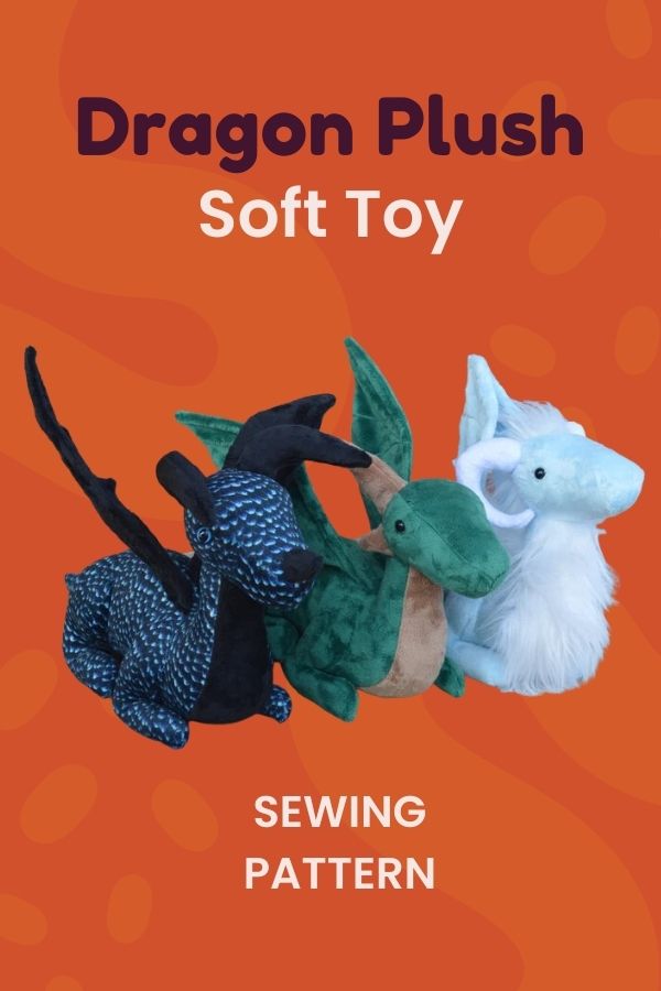 Dragon Plush Soft Toy sewing pattern