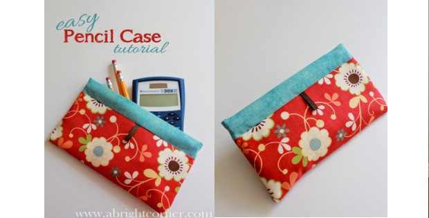 Fusible Fleece Pencil Case FREE sewing tutorial