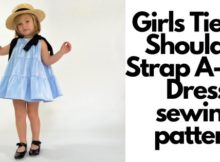 Girls Tiered Shoulder Strap A-Line Dress sewing pattern