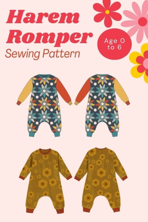 Harem Romper sewing pattern (Age 0 to 6) Sew Modern Kids