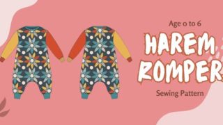 Harem Romper sewing pattern (Age 0 to 6)