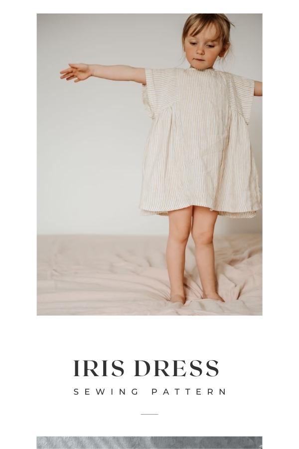 Iris Dress sewing pattern (1 to 12 years)