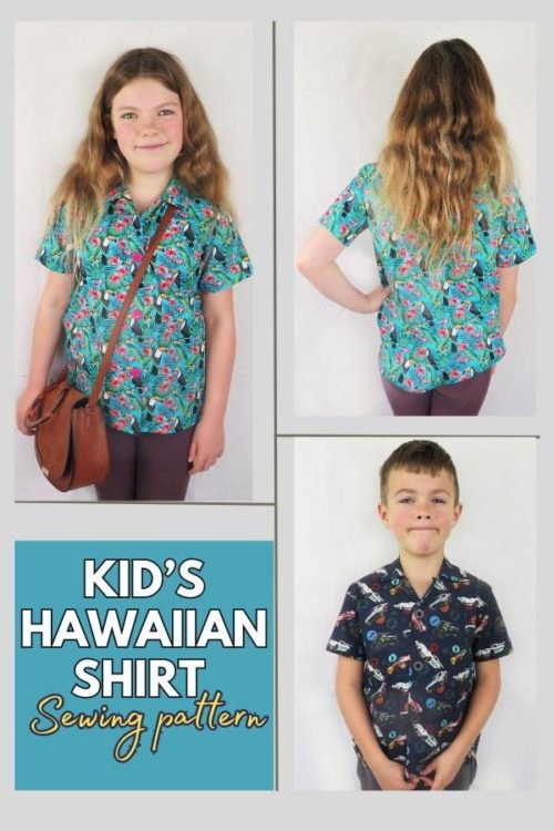 Kid #39 s Hawaiian Shirt sewing pattern (3 to 10 years) Sew Modern Kids