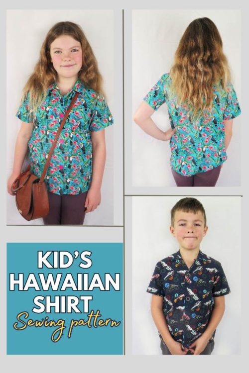 Kid's Hawaiian Shirt sewing pattern (3 to 10 years) Sew Modern Kids