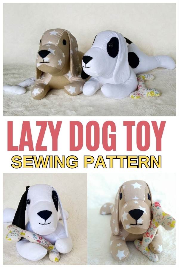 Lazy Dog Toy sewing pattern