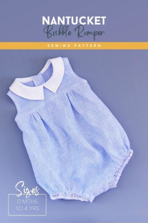 Nantucket Bubble Romper sewing pattern (0mths to 4yrs) - Sew Modern Kids