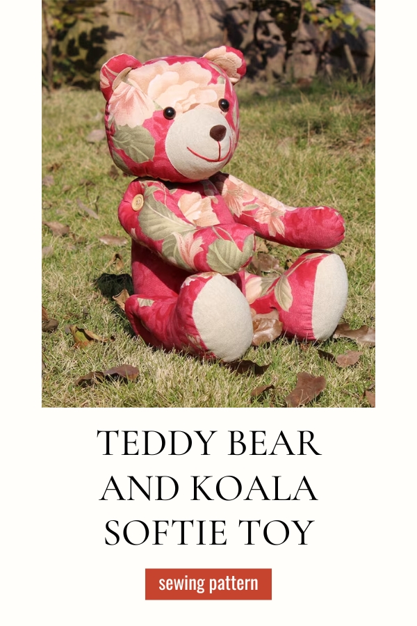 Teddy Bear and Koala Softie Toy sewing pattern